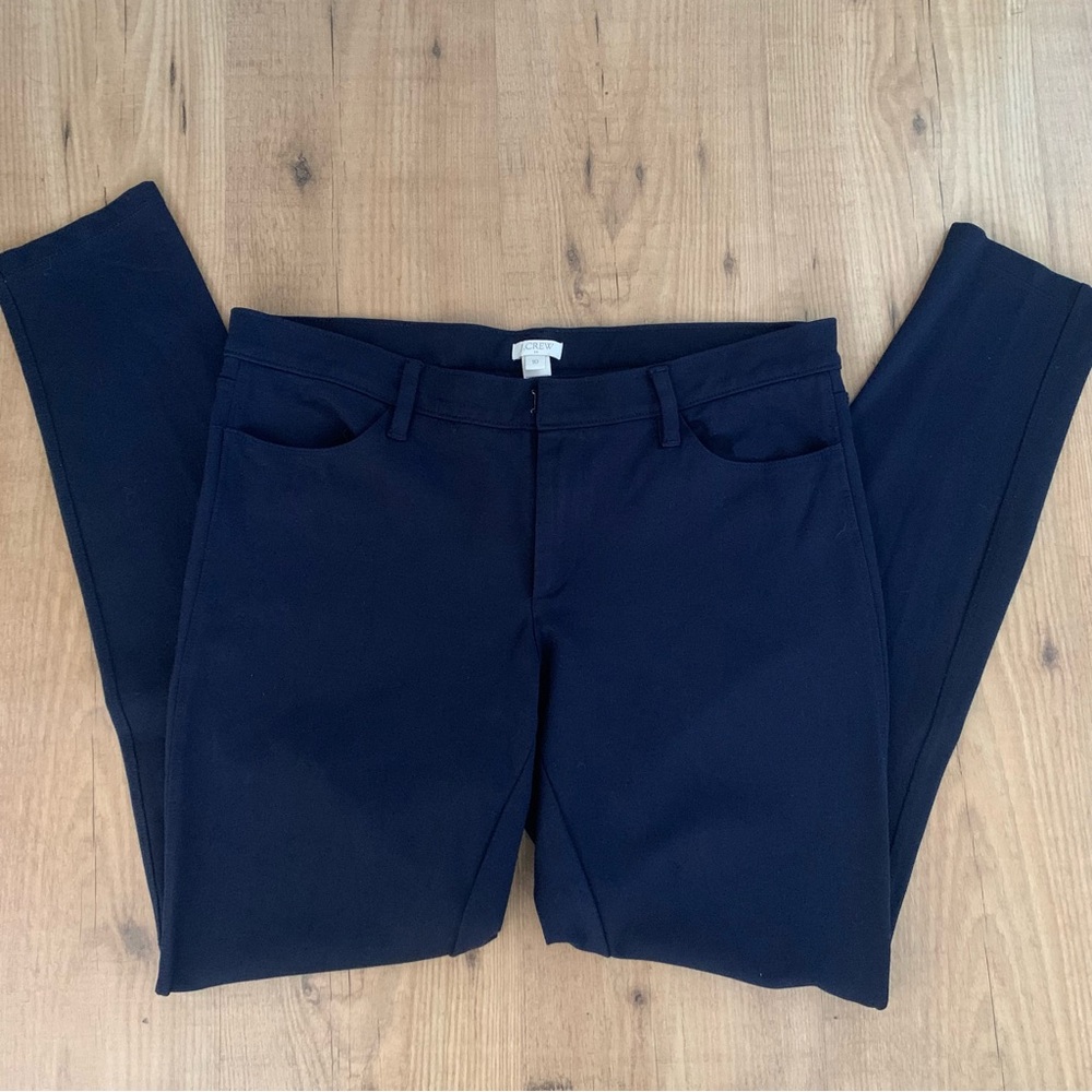 J. Crew Size 10 The Gigi Pant Navy Blue Women Style# 34075